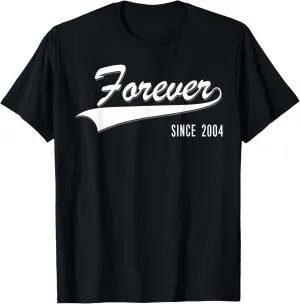 17th Wedding Anniversary couple gift Forever since 2004 T-Shirt