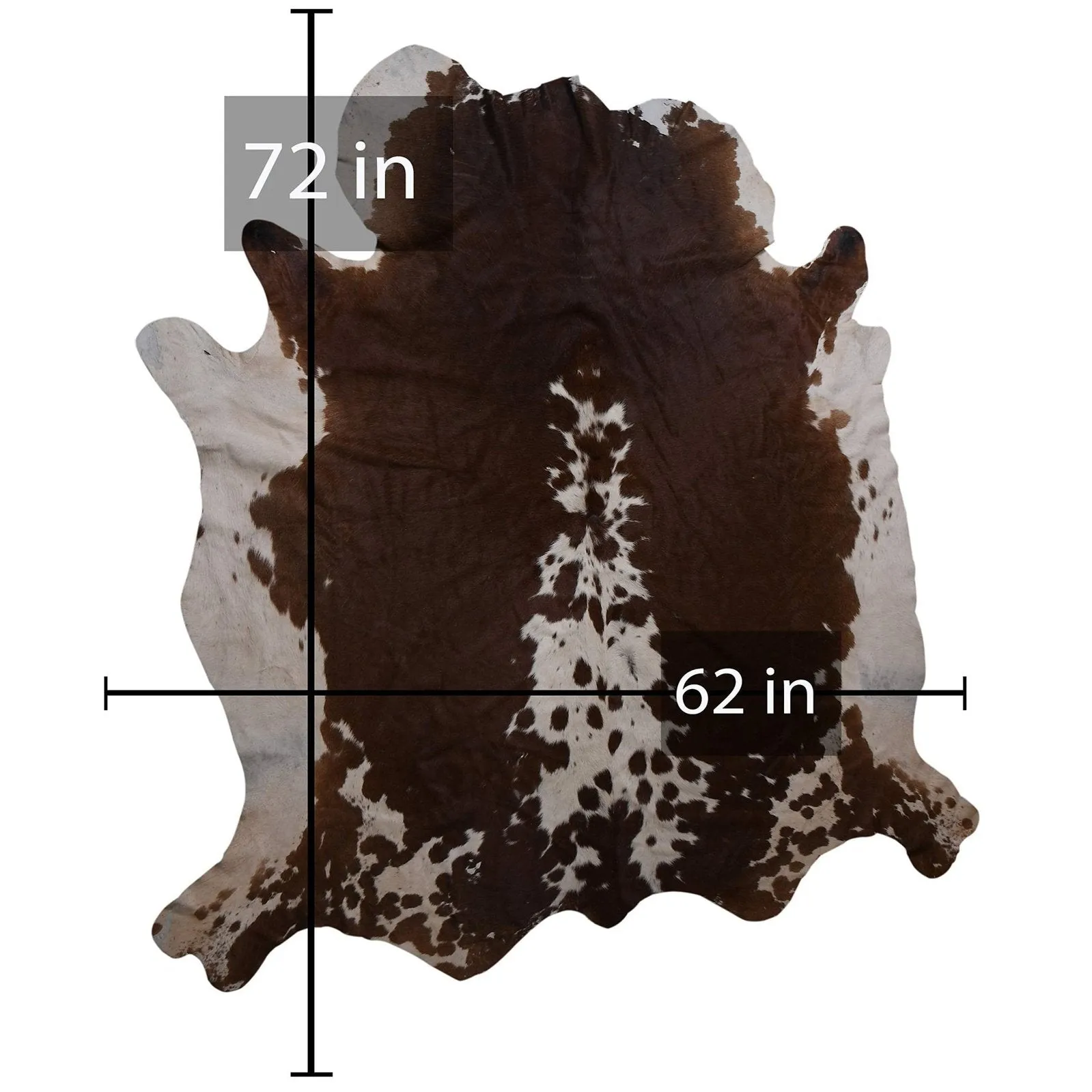 208-23 Cow Skin Hair on Hide 100% Pure Cow Hide Large Decorative/Carpet/Rug/Wall Leather