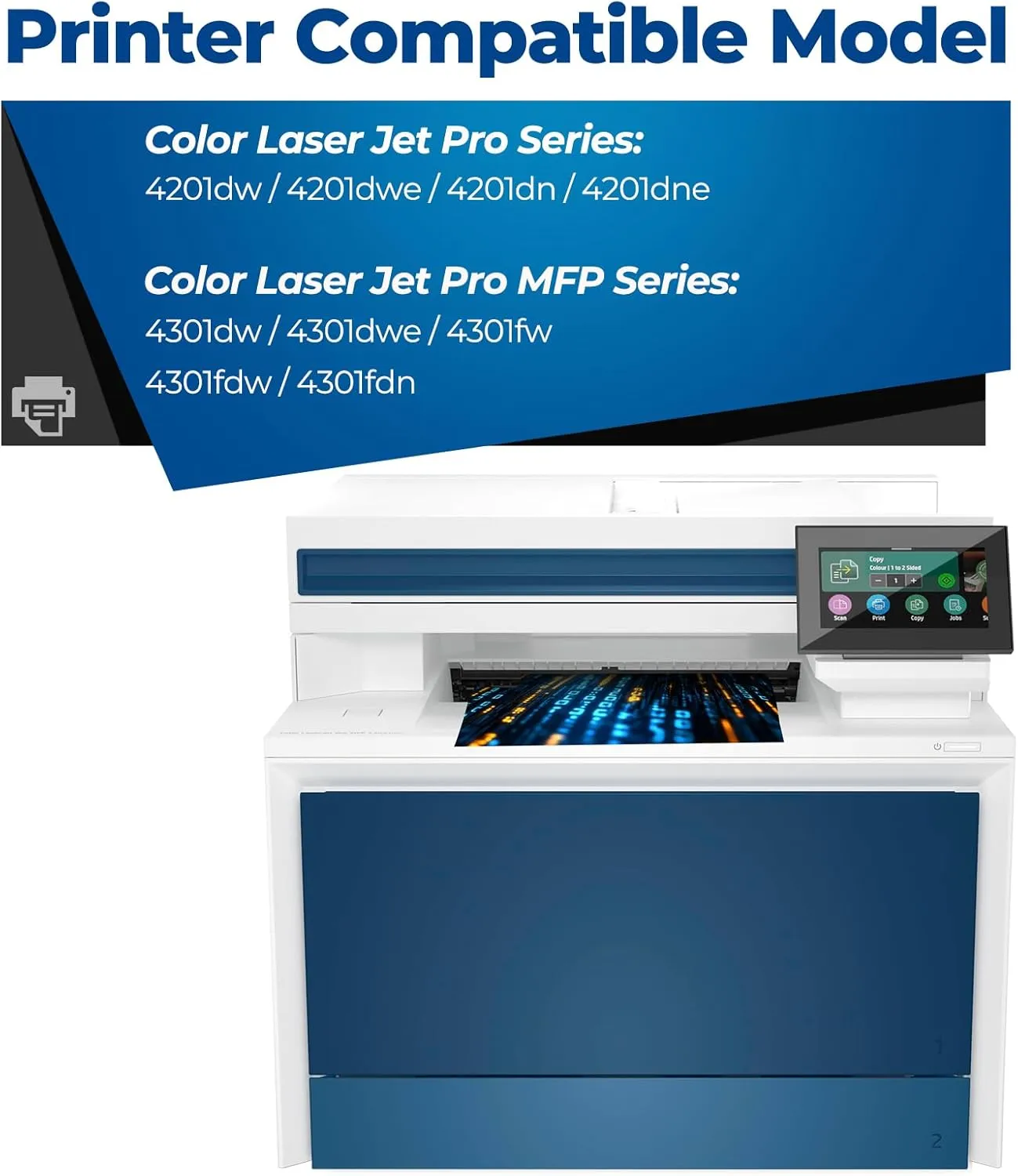 210A Toner Cartridges 4 Pack Color Laser jet Pro MFP 4301fdw Compatible for HP 210A 210X Toner Cartridges Replacement HP210A HP210X for Color Laser Pro 4201dw 4201dn MFP 4301fdn 4301fdw 4301dw Printer