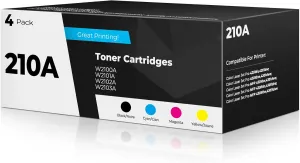 210A Toner Cartridges 4 Pack Color Laser jet Pro MFP 4301fdw Compatible for HP 210A 210X Toner Cartridges Replacement HP210A HP210X for Color Laser Pro 4201dw 4201dn MFP 4301fdn 4301fdw 4301dw Printer