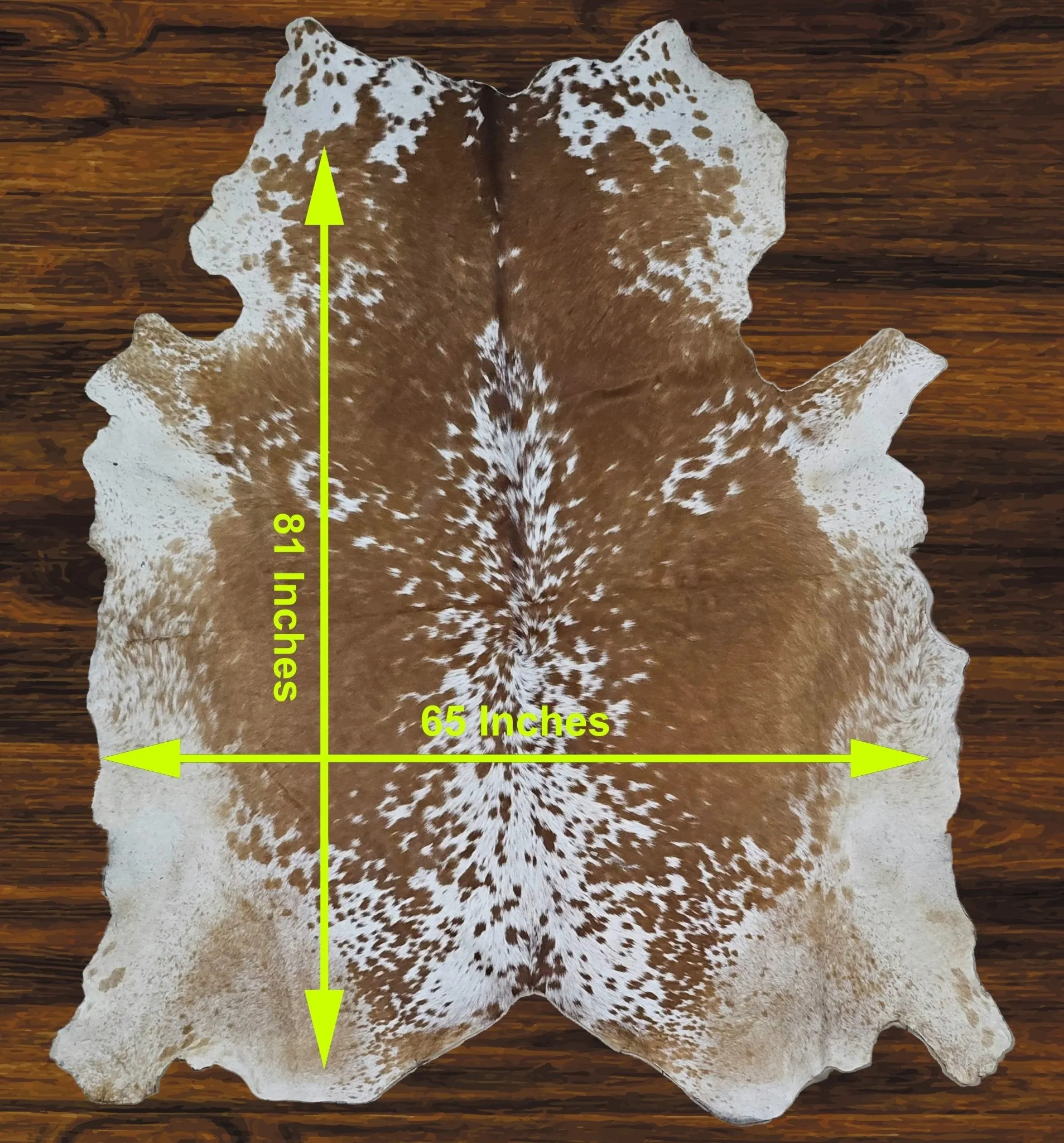 241-11 Cow Skin Hair on Hide 100% Pure Cow Hide Large Decorative/Carpet/Rug/Wall Leather
