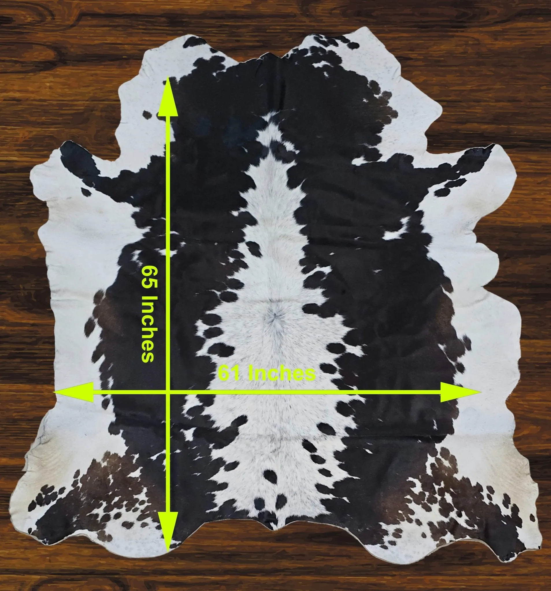 241-13 Cow Skin Hair on Hide 100% Pure Cow Hide Large Decorative/Carpet/Rug/Wall Leather