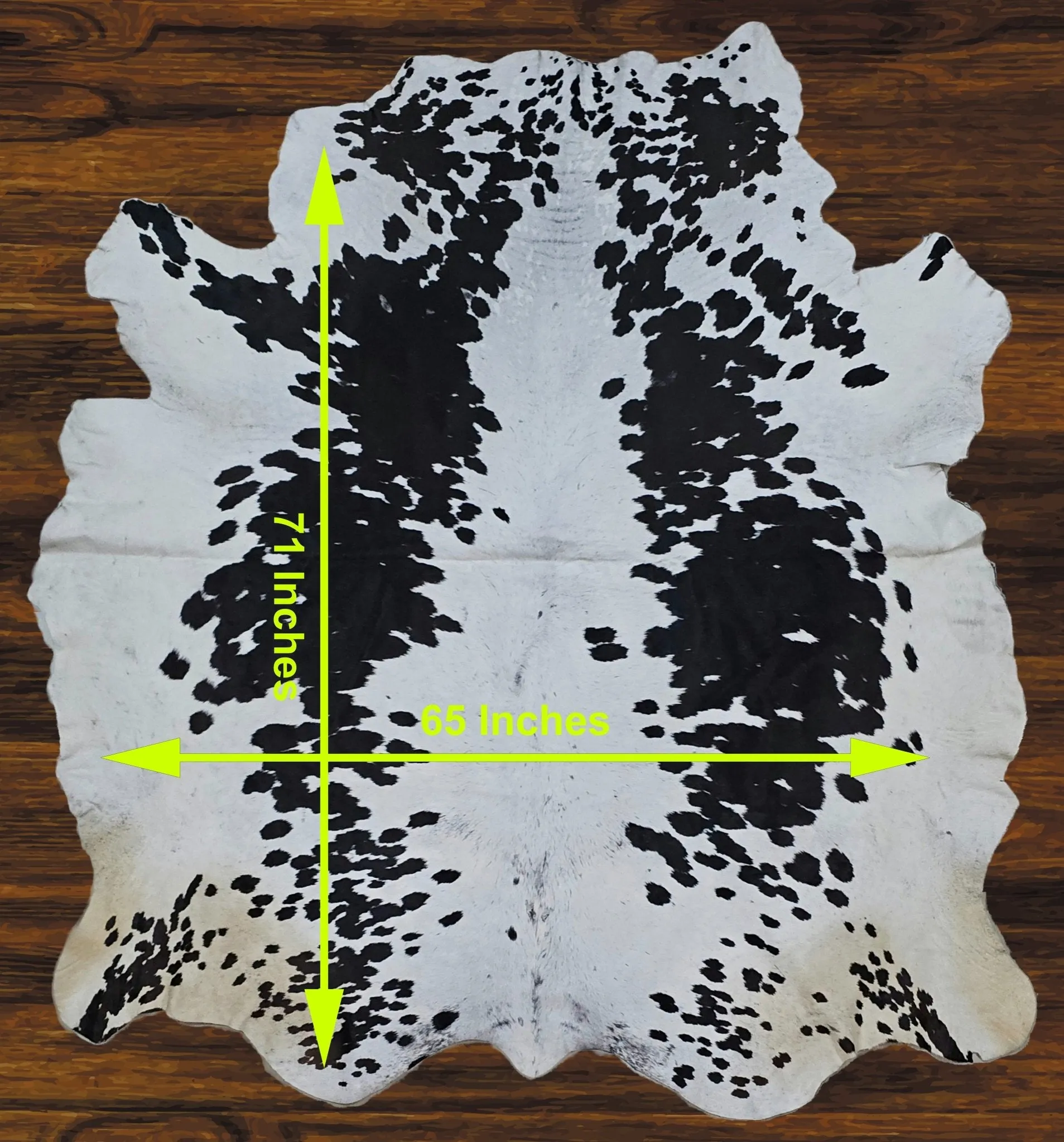 241-20 Cow Skin Hair on Hide 100% Pure Cow Hide Large Decorative/Carpet/Rug/Wall Leather