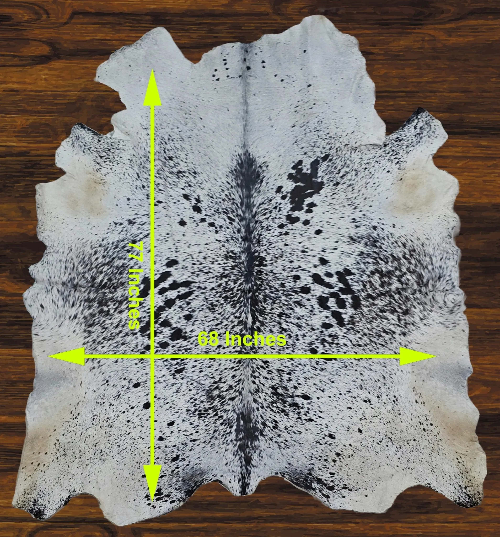 241-29 Cow Skin Hair on Hide 100% Pure Cow Hide Large Decorative/Carpet/Rug/Wall Leather