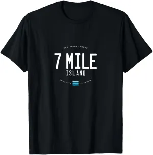 7 Mile Island Avalon Stone Harbor Beach Waves T-Shirt