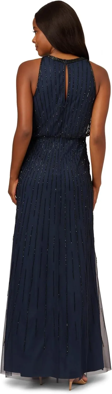 Adrianna Papell Women's Beaded Blouson Dress