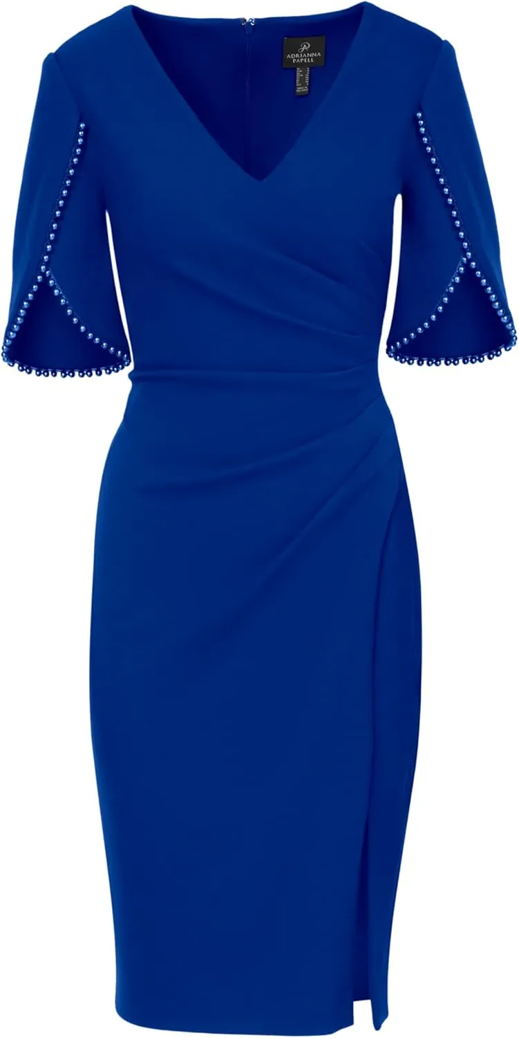 Adrianna Papell Women's Off Shoulder Cape Dress