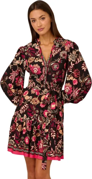 Adrianna Papell Women's Printed Short Dress