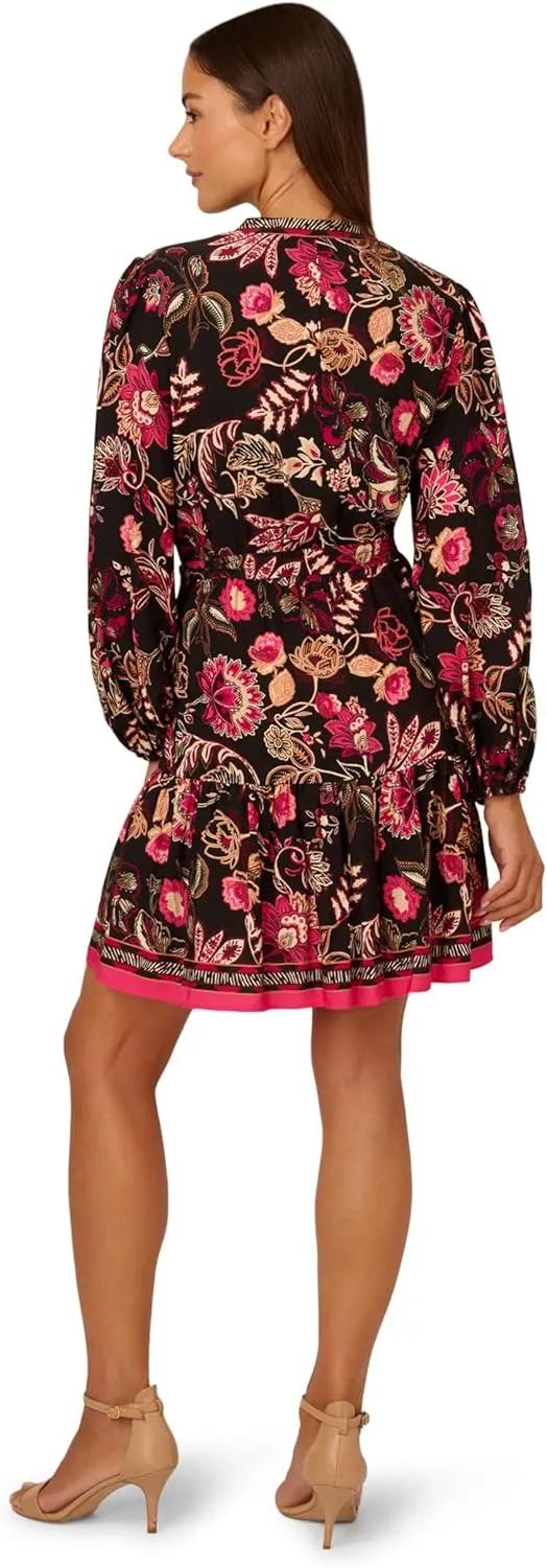 Adrianna Papell Women's Printed Short Dress