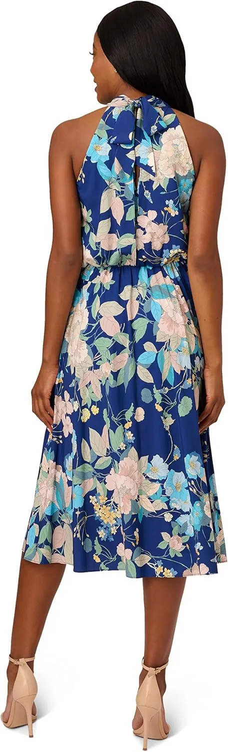 Adrianna Papell Women's Stretch Chiffon Midi Dress