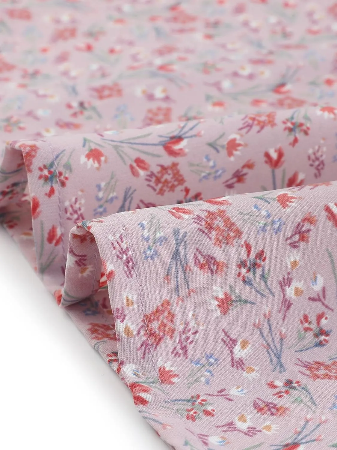 Agnes Orinda Plus Size Blouse for Women Short Sleeve Tie Neck Floral Print Casual Blouses Tops