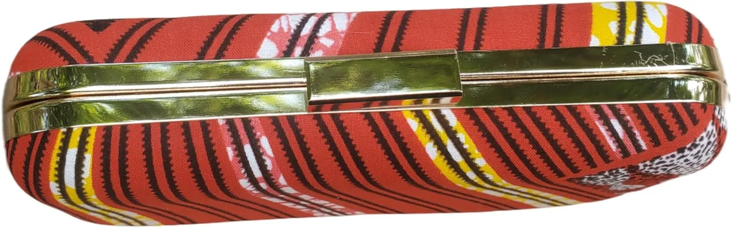 Ahiastring African clutch purse/kente purse/Ankara fabric clutch purse/Tribal clutch purse/Multicolor purse