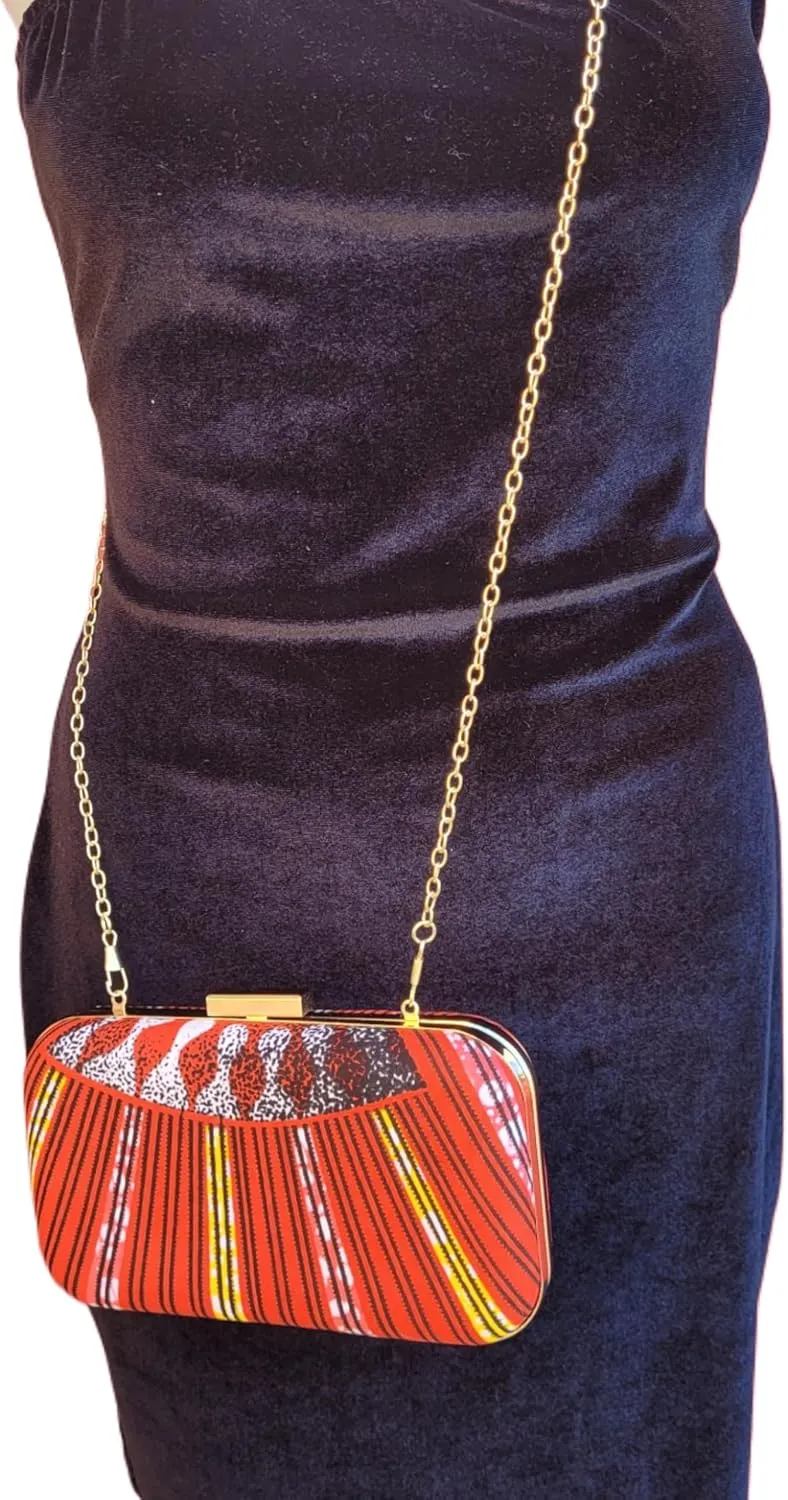 Ahiastring African clutch purse/kente purse/Ankara fabric clutch purse/Tribal clutch purse/Multicolor purse