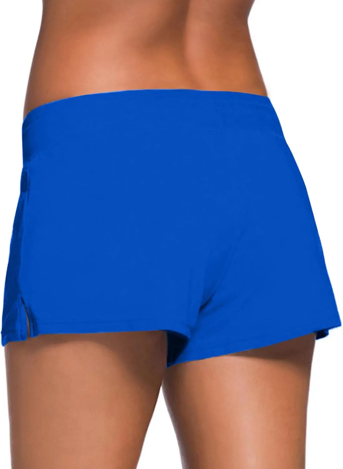 Aleumdr Womens 3" Waistband Swimsuit Bottom Boy Shorts Swimming Panty(Available in Plus)