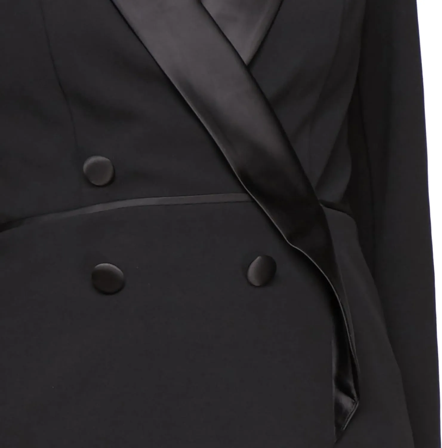 Alex Evenings Women's 3/4 Sleeve Tuxedo Top with Tie Waist, Formal Blouse (Petite and Regular Sizes)