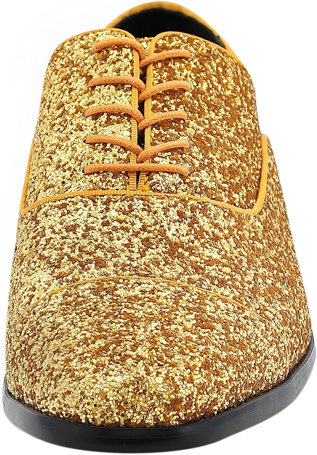 Amali Barnes Mens Dress Shoes Sparkly Glitter Encrusted Tuxedo Slip on Loafers for Men - The Original Smoking Men Dress Shoes Runs Large - GO 1/2 Size Down