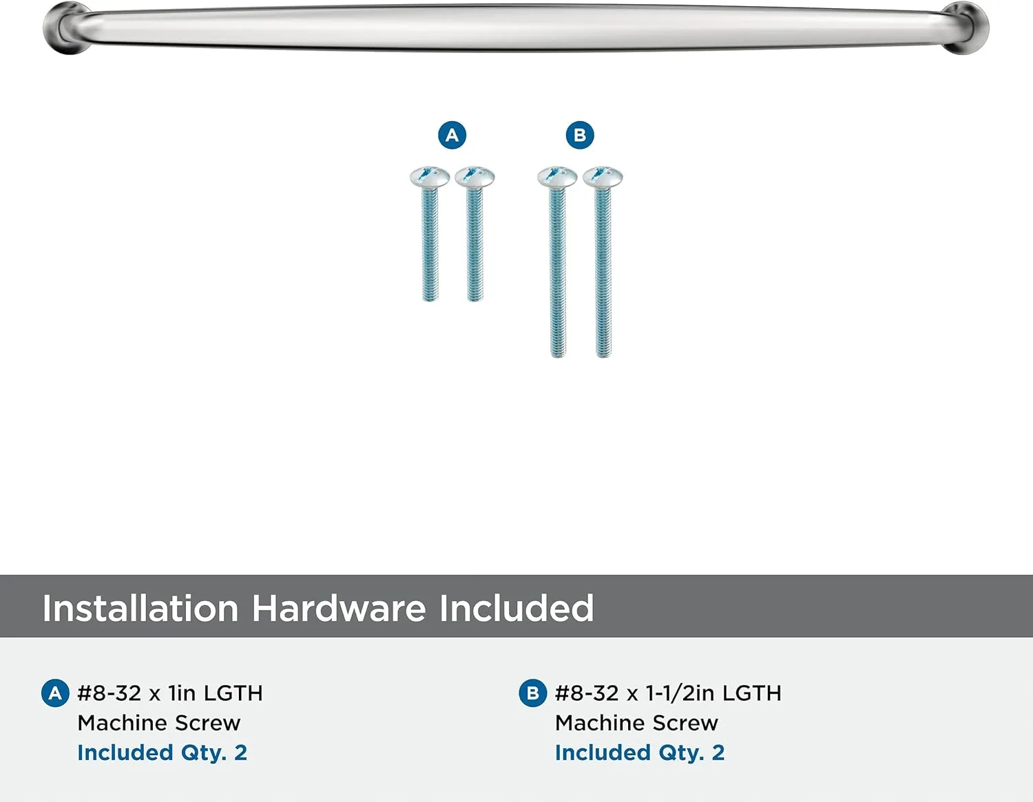 Amerock Renown 12-5/8 inch (320mm) Center-to-Center Polished Chrome Cabinet Pull, BP3698926
