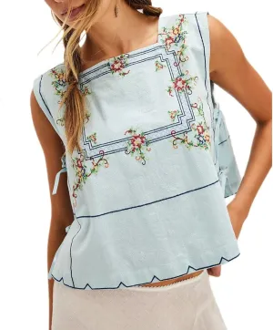 Amiblvowa Tie Front Tank Top Y2k Women Teen Girl Sleeveless Crop Vest Low V Neck Bow Sexy Going Out Summer Cropped Top