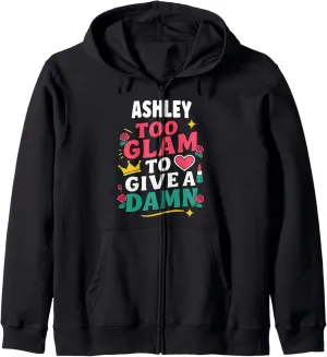 ASHLEIGH Personalized Women's Gift Custom ASHLEIGH Zip Hoodie