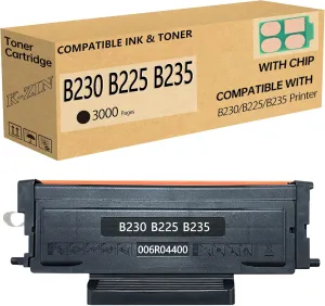 B230 B225 B235 Black(3000 Page,with Chip) Toner Cartridge Compatible with Xerox B230 B225 B235 Printers Replacement for 006R04400 006R04401 Black Toner Cartridge(1-Pack)