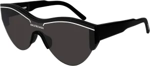 Balenciaga BB0004S Sunglasses 001 Black/Grey Lens 99 mm
