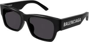Balenciaga BB0262SA Black/Grey 56/17/145 unisex adults Sunglasses