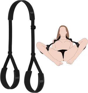 BDSM Sex Bondage Leg Straps Sex Rope, Adjustable Neck to Ankle/Thigh Cuff, Bed Restraints Set Sex Bondaged Restraints Set for SM Sex Game Play Sex Toys for Couples Women Adult Pleasure