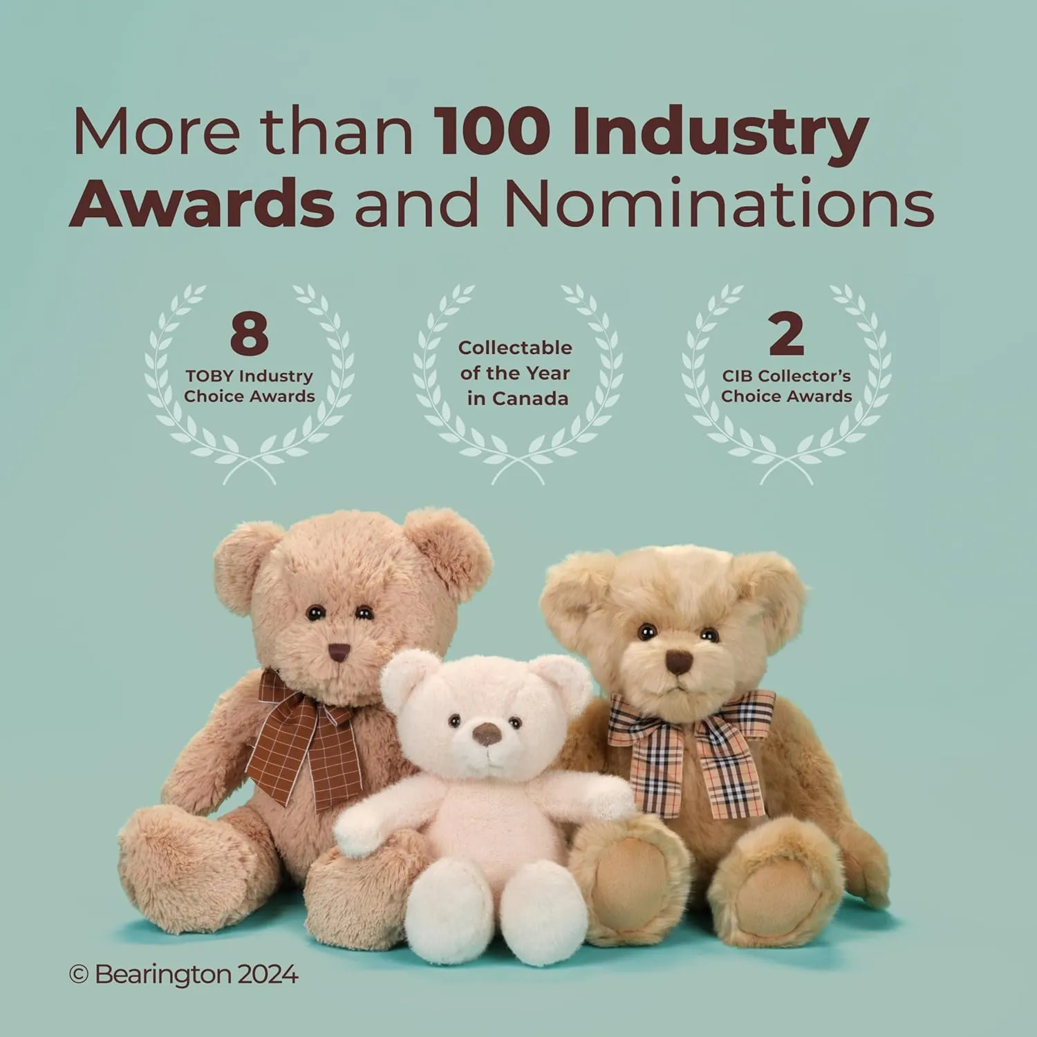 Bearington Grizby The Brown Bear: 13 Inches Tall, Realistic Plush Stuffed Animal Toy with Ultra-Soft Faux Fur, Premium Fill, Expressive Face and Floppy Body; Great Gift for Animal Lovers of All Ages