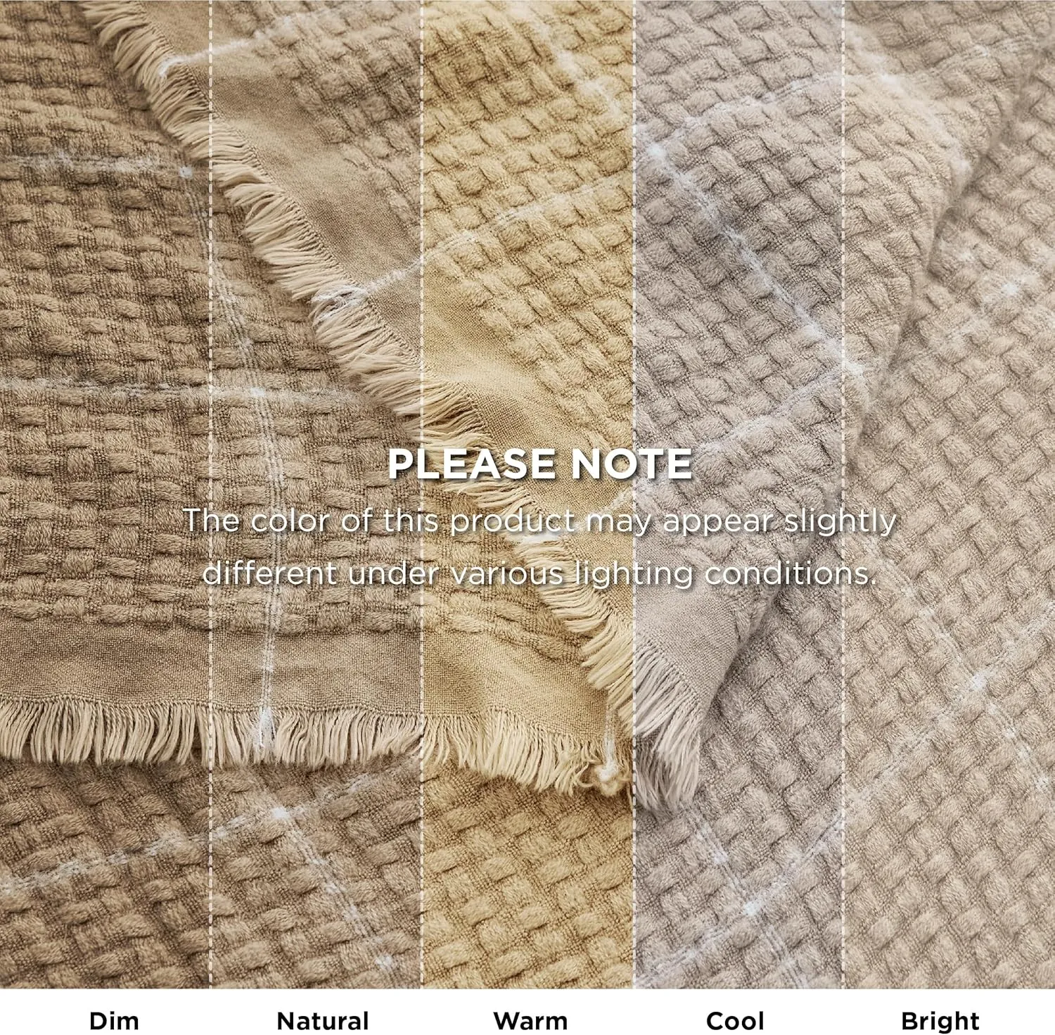 Bedsure Coffee Throw Blankets for Couch - Decorative Woven Throw Gifts with Tassels, Soft and Lightweight Farmhouse Blankets for Couch and Sofa, 50x60 Inches