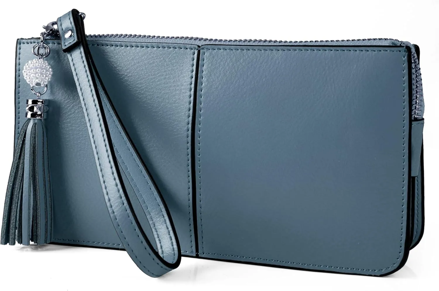 befen Genuine Leather Wristlet Clutch for Women Ultra-Slim Ladies Credit Card Holder Wallet Purses with RFID Protection