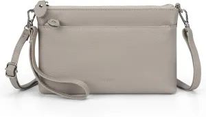 befen Genuine Leather Wristlet Clutch Wallet Purses with RFID Blocking, Small Crossbody Bags Shoulder Handbag for Women