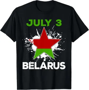Belarusian Independence Day July 3 Belarus Flag T-Shirt