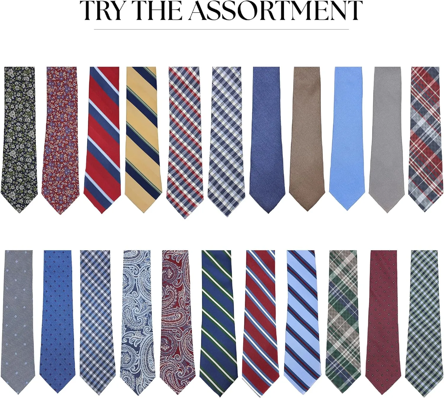 Ben Sherman Men's Neck Tie | 100% Silk Woven Tie | 2 3/4" Width | Traditional English Design with Signature stripe Lining