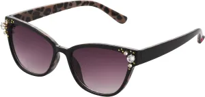Betsey Johnson Women's Crystal Queen Sunglasses Cat Eye