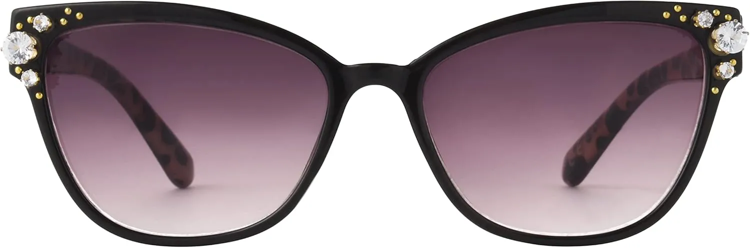 Betsey Johnson Women's Crystal Queen Sunglasses Cat Eye