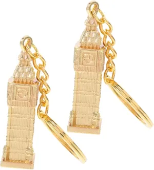 Big Ben Keychain Pendant for Bag Purse Backpack Zinc Alloy Charm Keyring England Style Keychain Present