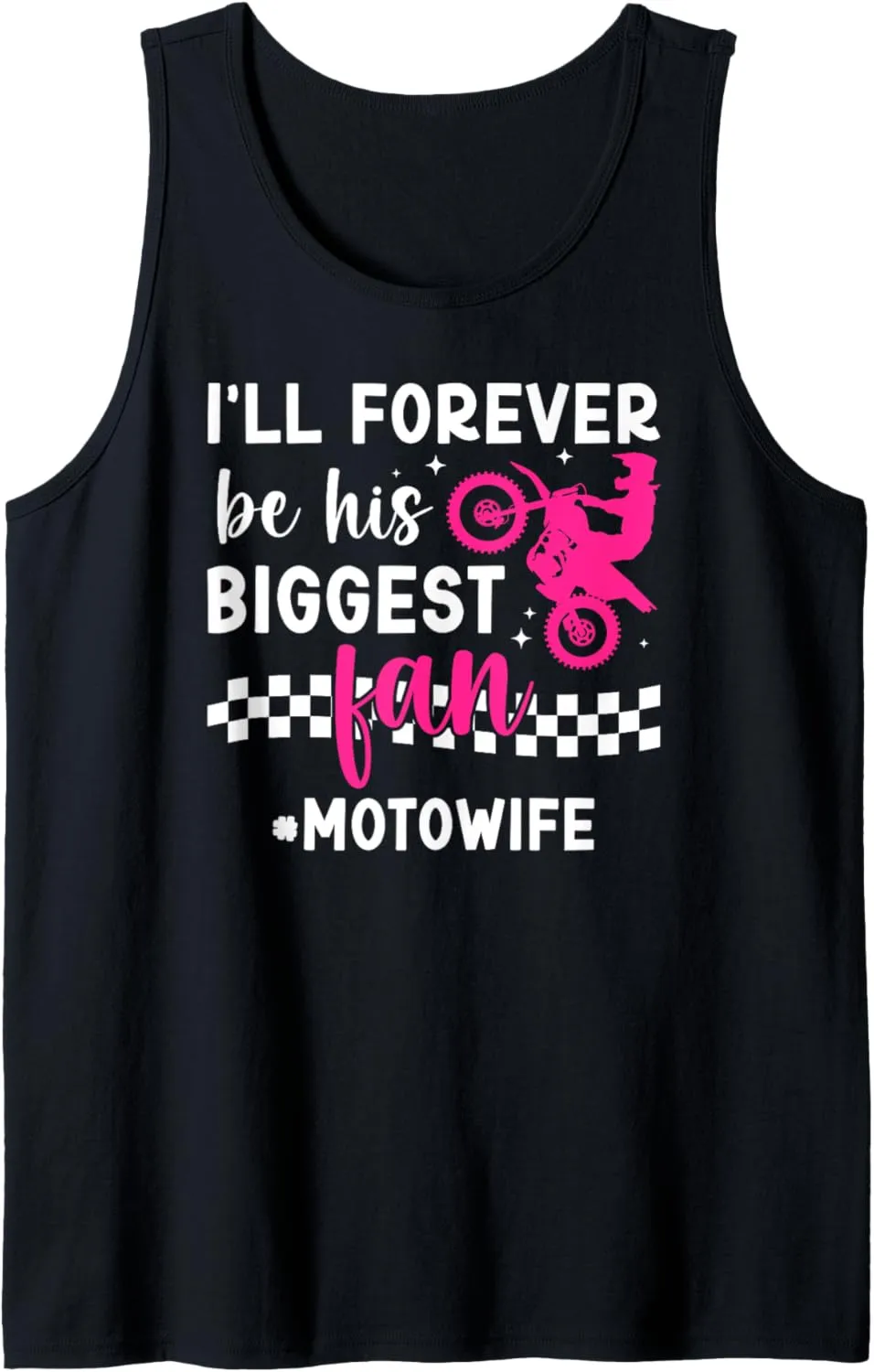 Biggest Fan Moto Wife Motocross Wife Motocross Rider Wife Tank Top