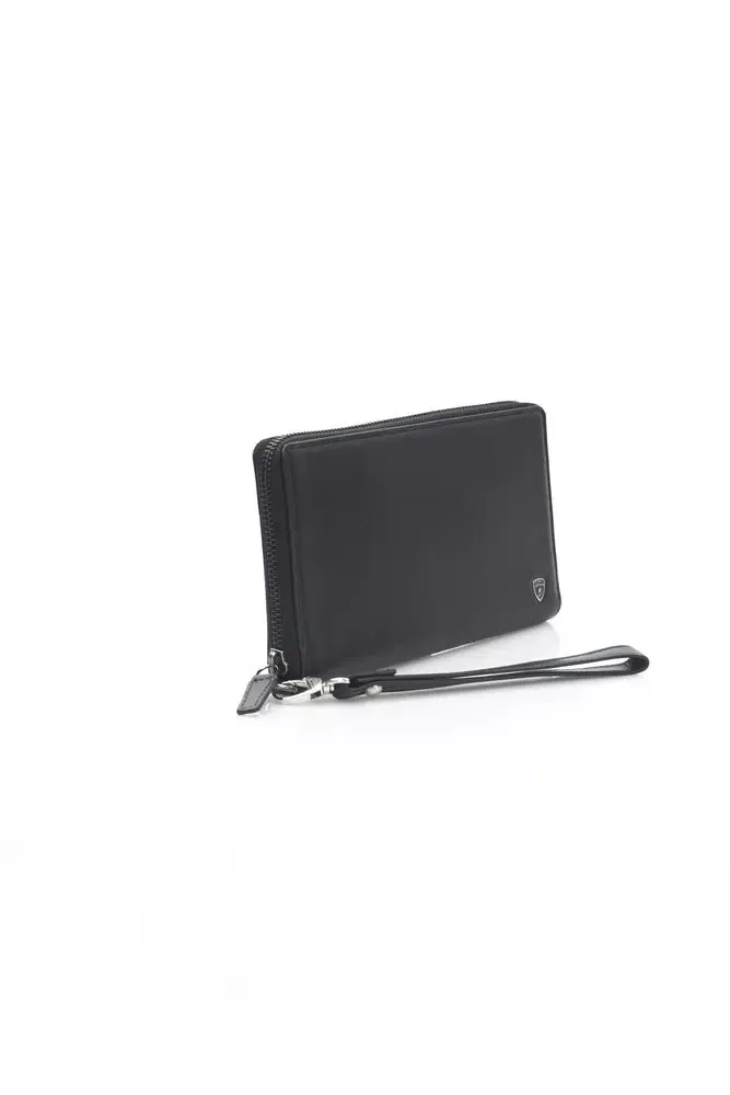 Black Calfskin Men Wallet
