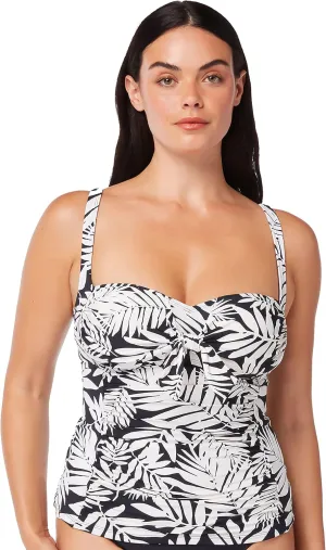 Bleu Rod Beattie Urban Oasis Tie Front Over-The-Shoulder Tankini D