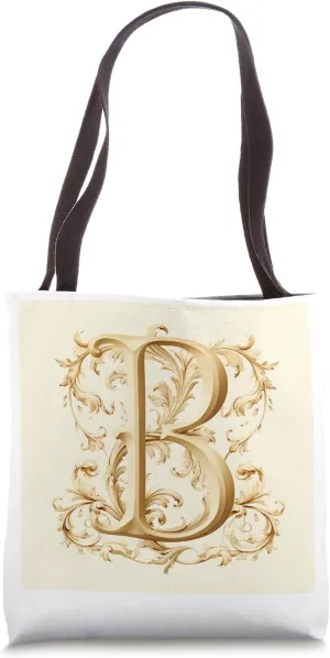 Boho Chic Floral Wreath Latter M Cute Pastel Tote Bag
