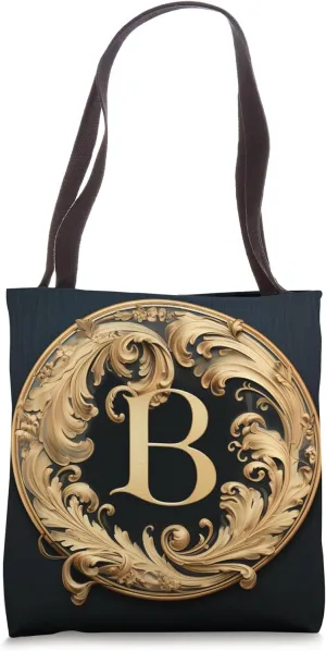 Boho Chic Floral Wreath Latter M Cute Pastel Tote Bag