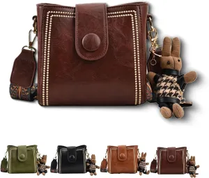 Bootara Bucket Bag, Dragentle Vintage Fashion Bag, With Adjustable Wider Shoulder Leather Crossbody Purses, for Women