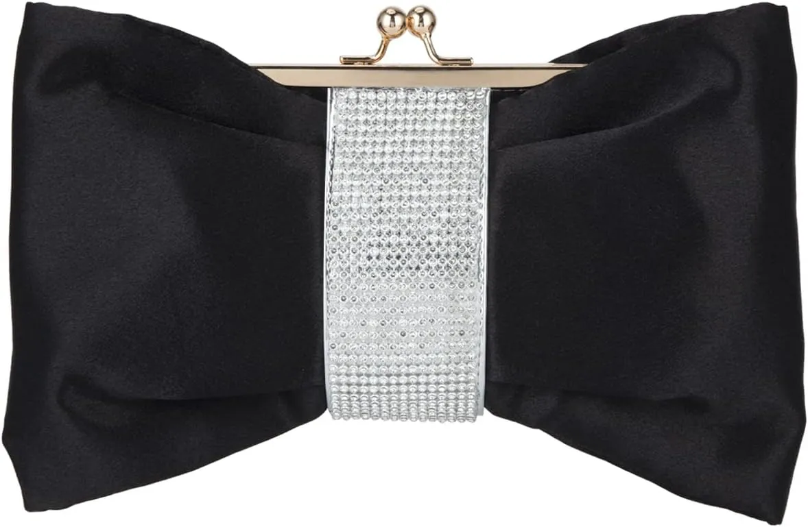 Bow Style Sparkling Purses and Handbags for Women Wedding and Party