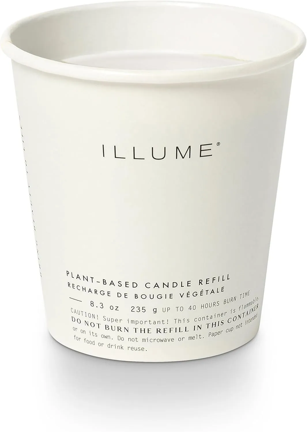 Boxed Glass Candle Refill, Winter White