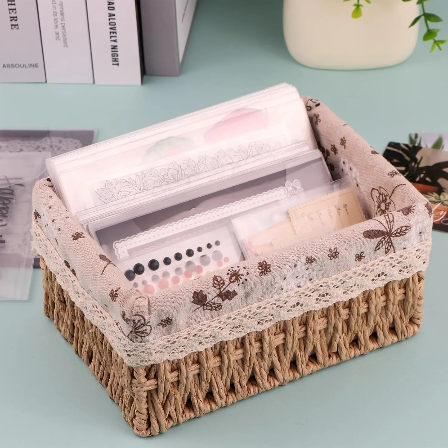 Briartw 100 Pcs Clear Die & Stamp Storage Bag 5x7inch Resealable Transparent Plastic Envelopes Pockets for Cutting Dies Stencil Embossing Crafts for DIY Scrapbooking Paper Card Craft Organizer Holder
