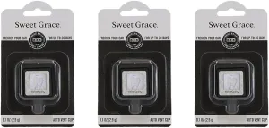 Bridgewater Candle Auto Vent Clip 3 Pack Long Lasting Car Air Freshener-Sweet Grace
