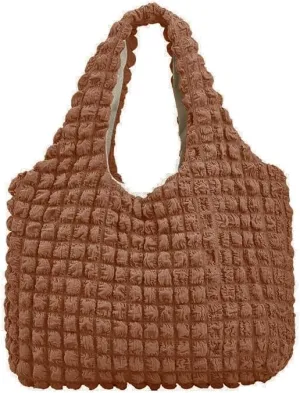 Bubble Hobo Bags for Women Bubble Tote Bag Cloud Shoulder Bag Hobo Bag Casual Purses Satchel Work Bag