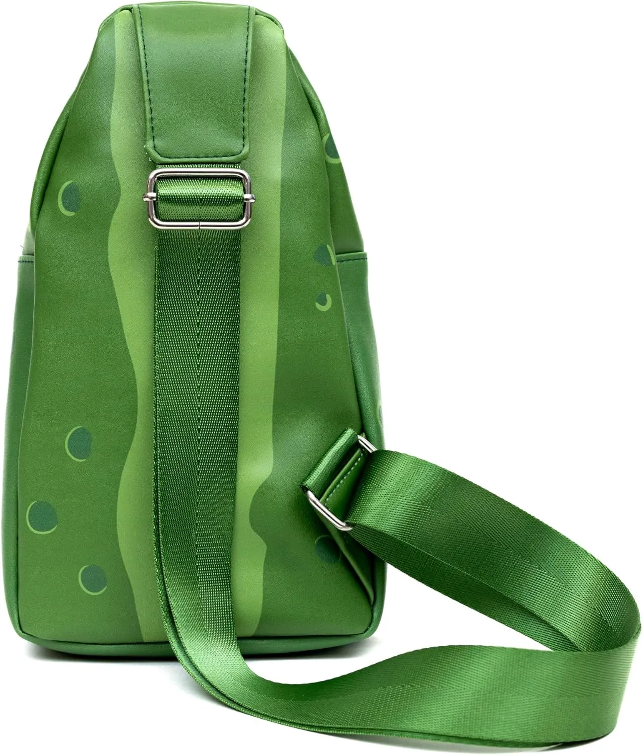 Buckle-Down Rick and Morty Vegan Leather Crossbody Sling Bag with Adjustable Straps