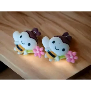 Buzzing Bee Resin Earrings - Quirky & Fun Novelty Jewellery for Nature Lovers