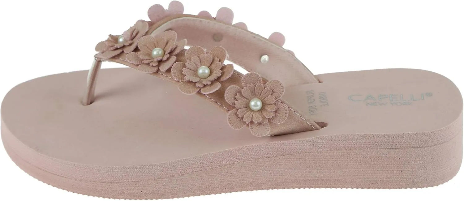 Capelli New York Ladies EVA Wedge Flip Flops
